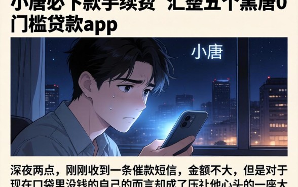 小唐必下款手续费,汇整五个黑户0门槛贷款app
