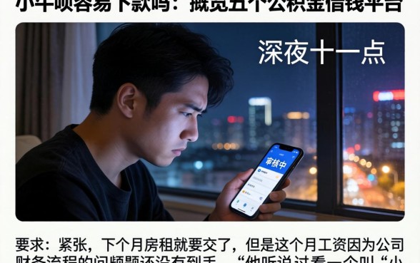 小牛呗容易下款吗，概览五个公积金借钱平台