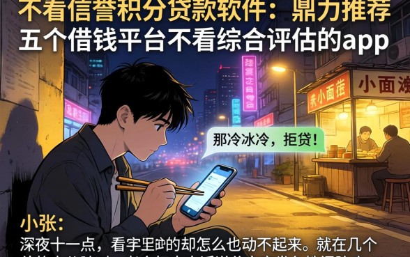 不看信誉积分的贷款软件，鼎力推荐五个借钱平台不看综合评估的app