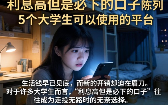 利息高但是必下的口子，陈列5个大学生可以使用的平台