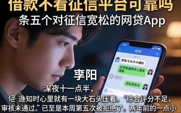 借款不看征信平台可靠吗，条列五个对征信宽松的网贷app