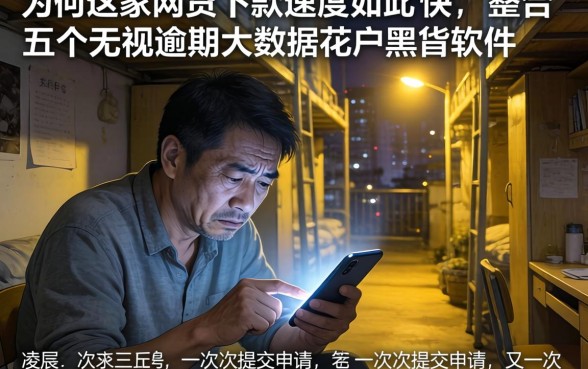 为何这家网贷的下款速度如此之快，整合五个无视逾期大数据花户黑户软件