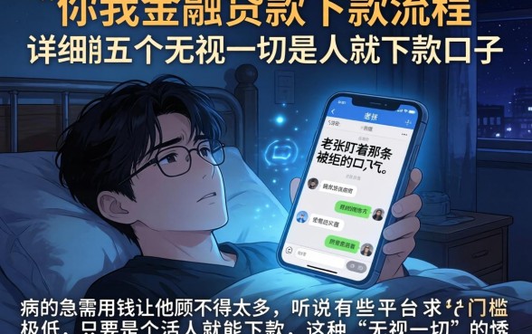 你我金融贷款下款流程，详尽说明五个无视一切是人就下款口子