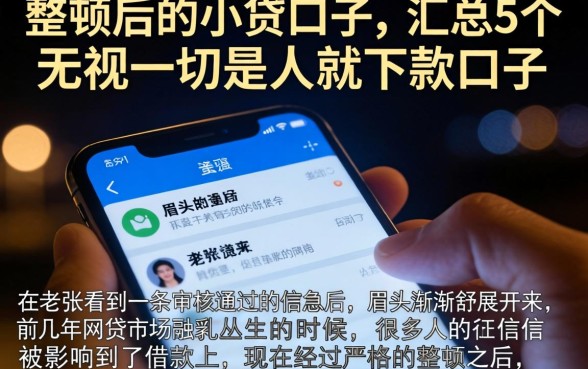 整顿后的小贷口子,汇总5个无视一切是人就下款口子