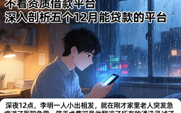 不看资质借款平台，深入剖析五个12月能贷款的平台