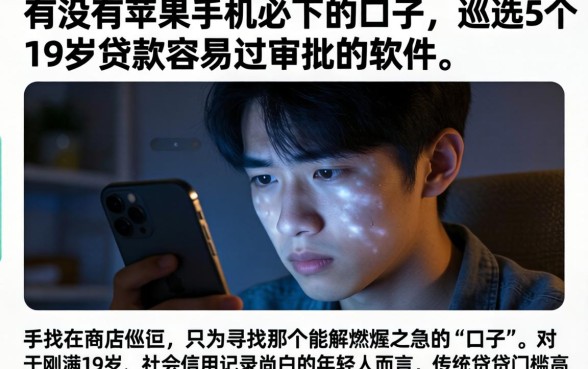 有没有苹果手机必下的口子，遴选5个19岁贷款容易过审批的软件