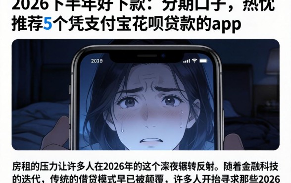 2026下半年好下款的分期口子，热忱推荐5个凭支付宝花呗贷款的app