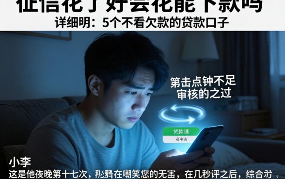 征信花了好会花能下款吗，详尽说明5个不看欠款的贷款口子