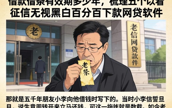 借款借条有效期多少年，梳理五个不看征信无视黑白百分百下款网贷软件