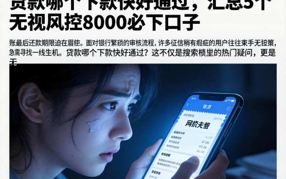 贷款哪个下款快好通过，汇总5个无视风控8000必下口子