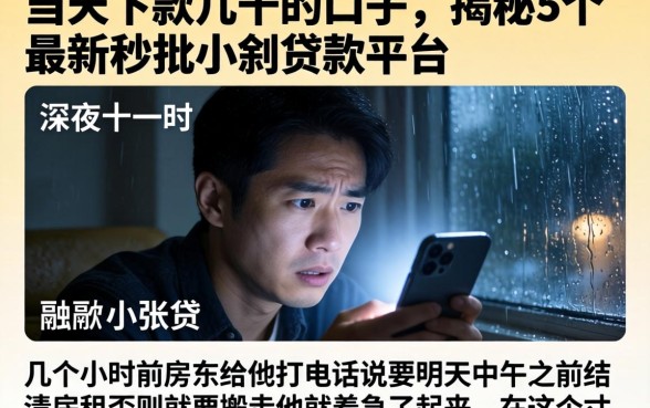 当天下款几千的口子，揭秘5个最新秒批小额贷款平台