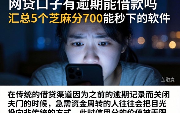 网贷口子有逾期能借款吗，汇总5个芝麻分700能秒下的软件