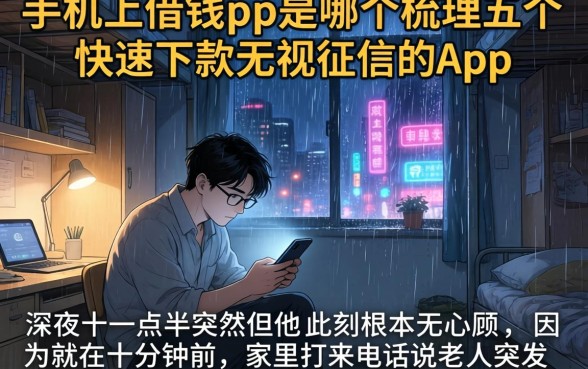 手机上借钱pp是哪个，梳理五个快速下款无视征信的app