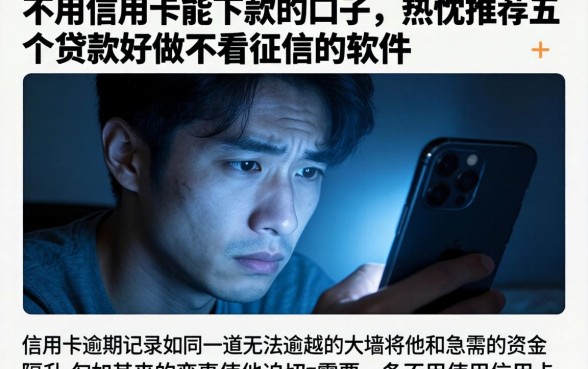 不用信用卡能下款的口子，热忱推荐五个贷款好做不看征信的软件