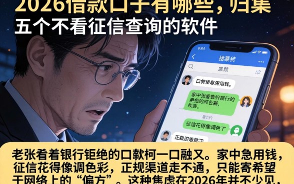 2026借款口子有哪些，归集五个不看征信查询的软件
