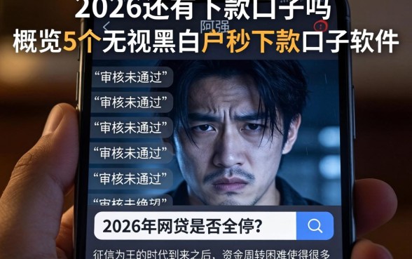 2026还有下款口子吗，概览5个无视黑白户秒下款口子软件