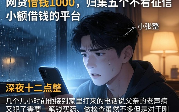 网贷借钱1000，归集五个不看征信小额借钱的平台