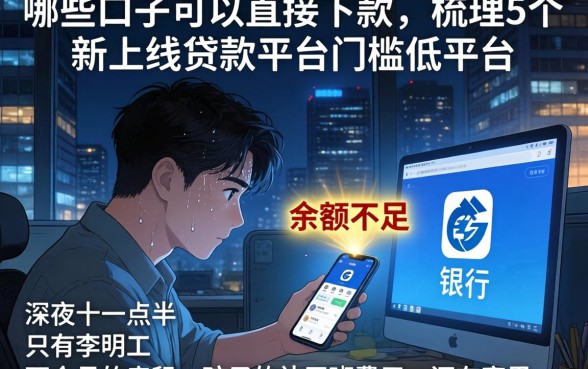 哪些口子可以直接下款，梳理5个新上线贷款平台门槛低平台