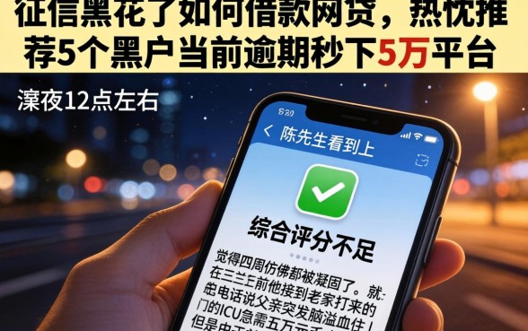 征信黑花了如何借款网贷，热忱推荐5个黑户当前逾期秒下5万平台