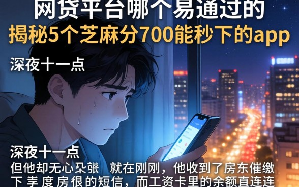 网贷平台哪个易通过的，揭秘5个芝麻分700能秒下的app