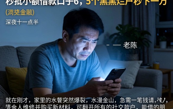 秒批小额借款口子6，详细阐述5个黑户烂户秒下一万