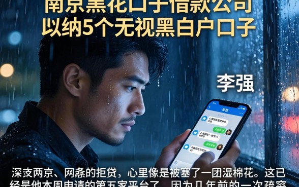 南京黑花口子借款公司，归纳5个无视黑白户口子