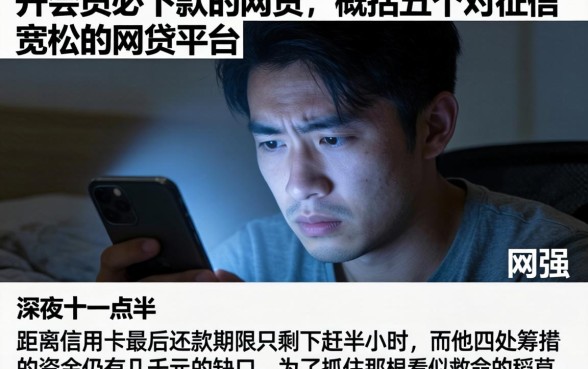 开会员必下款的网贷，概括五个对征信宽松的网贷平台