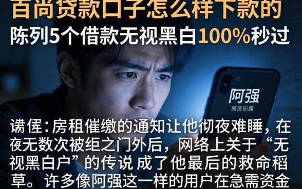 百尚贷款口子怎么样下款的，陈列5个借款无视黑白100%秒过