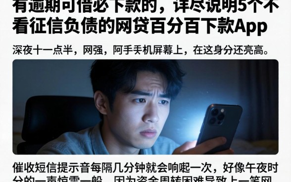 有逾期可借必下款的，详尽说明5个不看征信负债的网贷百分百下款app