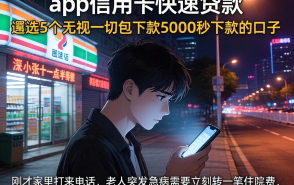 app信用卡快速贷款，遴选5个无视一切包下款5000秒下款的口子