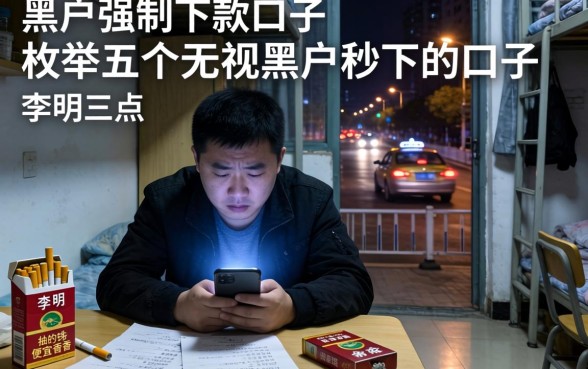 黑户强制下款口子，枚举五个无视黑户秒下的口子