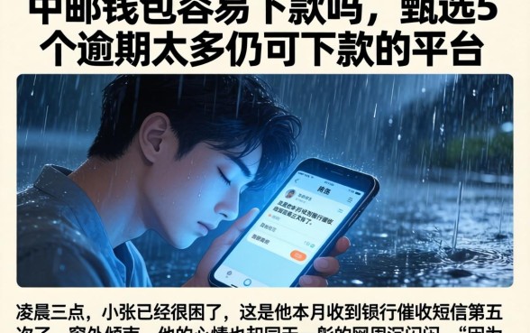 中邮钱包容易下款吗，甄选5个逾期太多仍可下款的平台