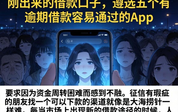 刚出来的借款口子，遴选五个有逾期借款容易通过的app