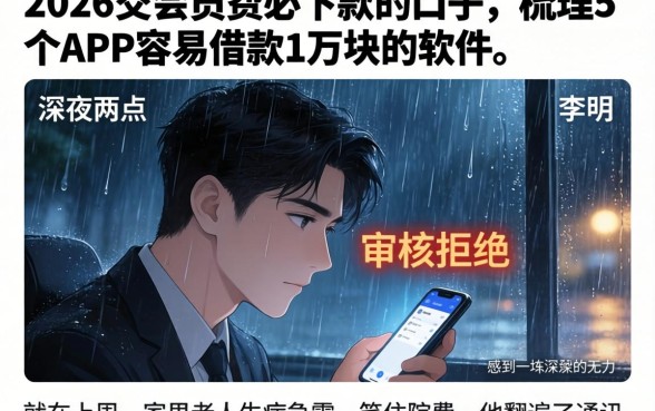2026交会员费必下款的口子，梳理5个APP容易借款1万块的软件