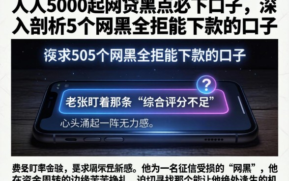 人人5000起网贷黑户必下口子，深入剖析5个网黑全拒能下款的口子