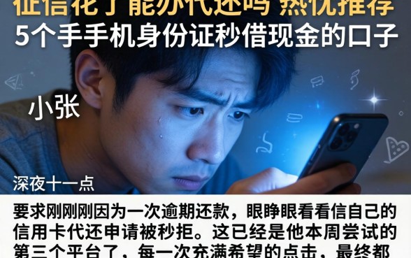 征信花了能办代还吗，热忱推荐5个手机身份证秒借现金的口子