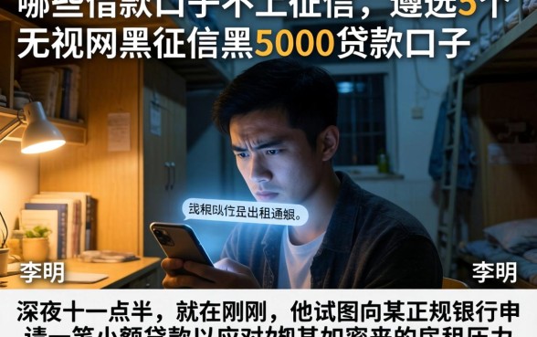 哪些借款口子不上征信，遴选5个无视网黑征信黑5000贷款口子