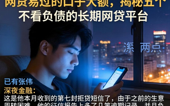 网贷易过的口子大额，揭秘五个不看负债的长期网贷平台