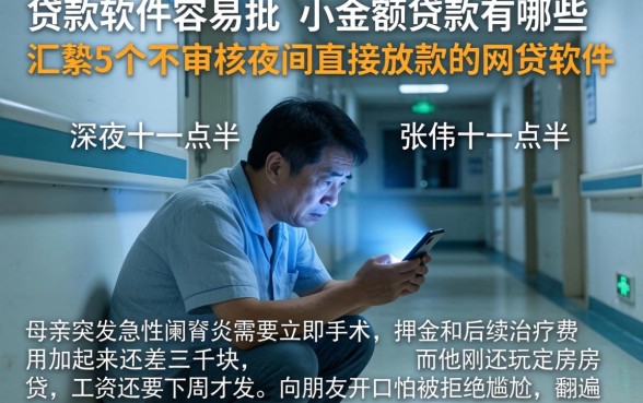 贷款软件容易批 小额贷款的有哪些，汇整5个不审核夜间直接放款的网贷软件