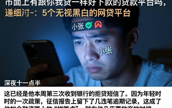 市面上有跟你我贷一样好下款的贷款平台吗，详细阐述5个无视黑白的网贷平台