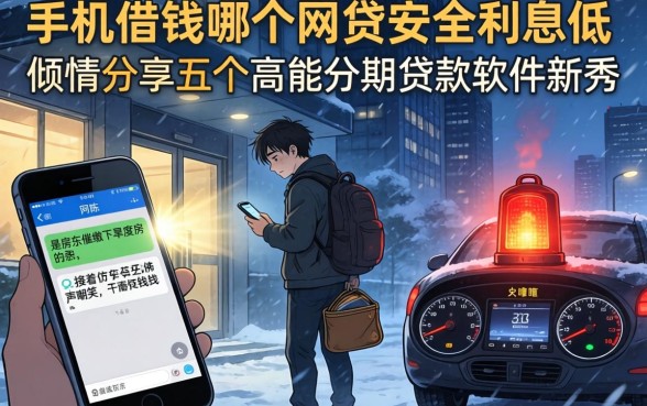 手机借钱哪个网贷安全利息低，倾情分享五个高能分期贷款软件新秀