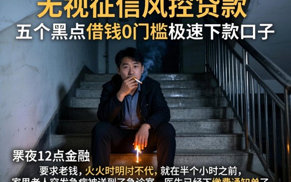 无视征信风控贷款，详尽说明五个黑户借钱0门槛极速下款口子