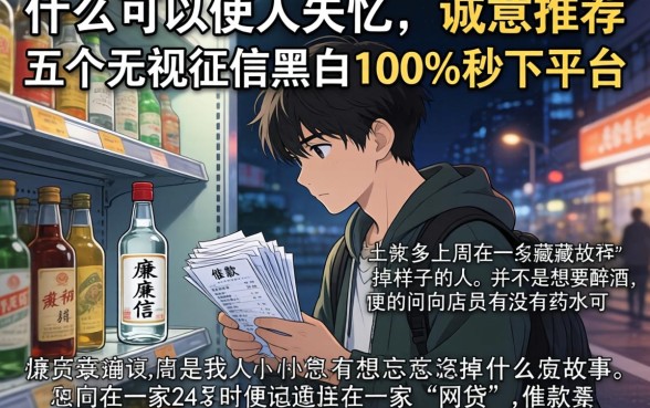 什么可以使人失忆，诚意推荐五个无视征信黑白100%秒下平台