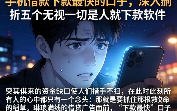 手机借款下款最快的口子，深入剖析五个无视一切是人就下款软件