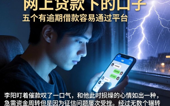 网上贷款下的口子，详尽说明五个有逾期借款容易通过的平台