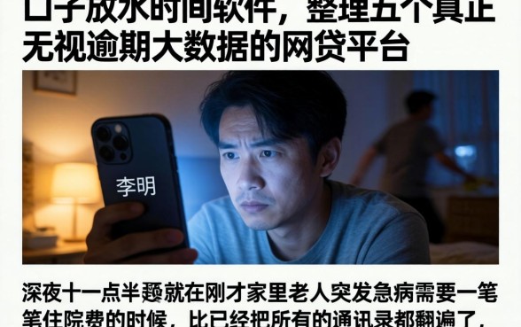 口子放水时间软件，整理五个真正无视逾期大数据的网贷平台