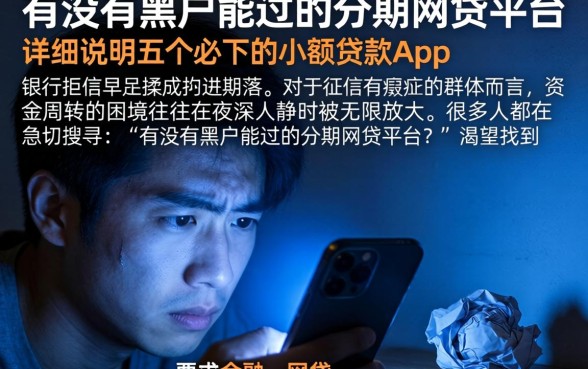 有没有黑户能过的分期网贷平台，详尽说明五个必下的小额贷款app