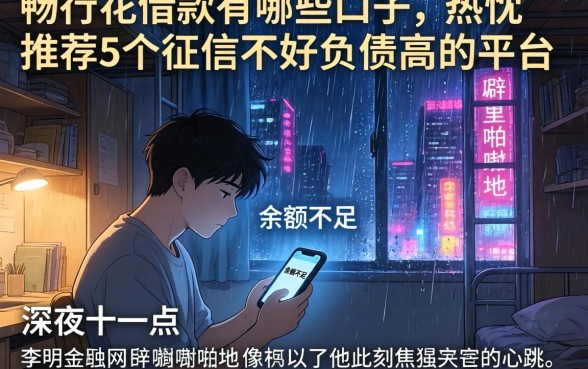 畅行花借款有哪些口子，热忱推荐5个征信不好负债高的平台