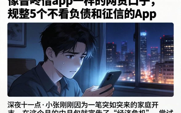 像普咚借app一样的网贷口子，规整5个不看负债和征信的app