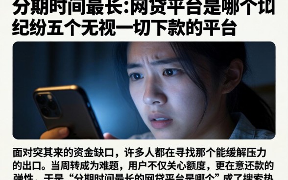 分期时间最长的网贷平台是哪个，归纳五个无视一切下款的平台